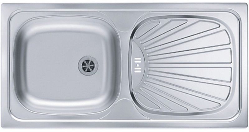 Alveus Basic stahlspüle 86x43.5 cm 1008993