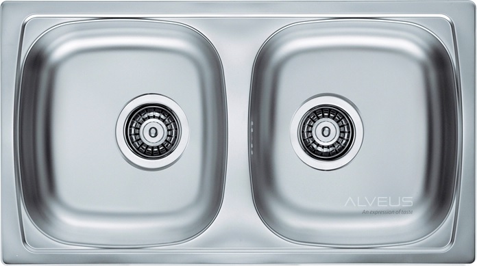 Alveus Basic stahlspüle 78x43.5 cm stahl 1049232