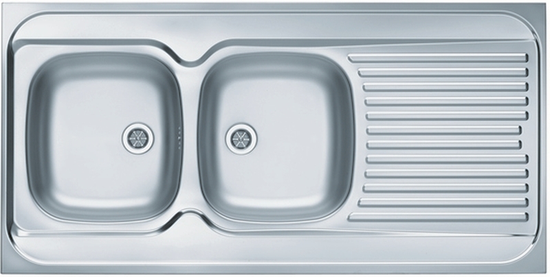 Alveus Classic stahlspüle 120x60 cm stahl 1009084