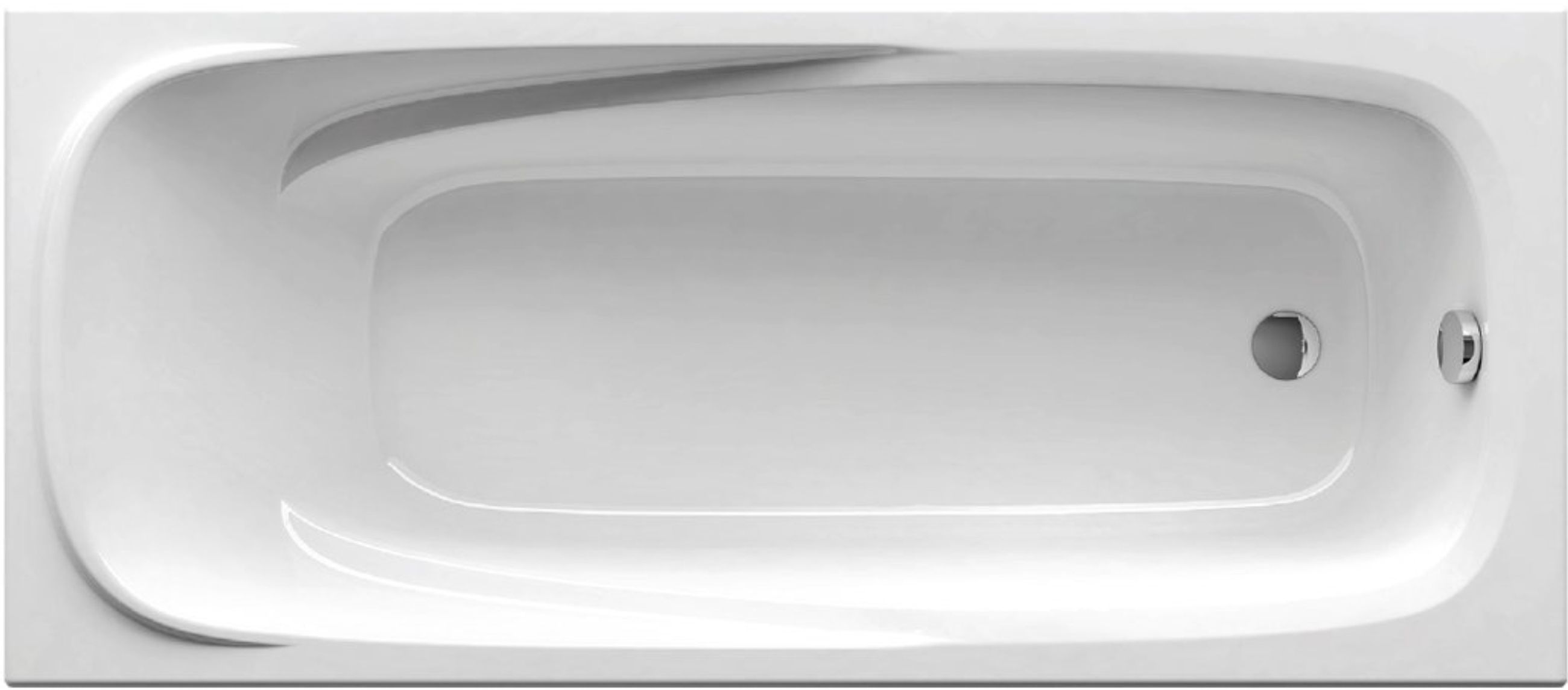 Ravak Vanda II Rechteckige Badewanne 170x70 cm weiß CP21000000