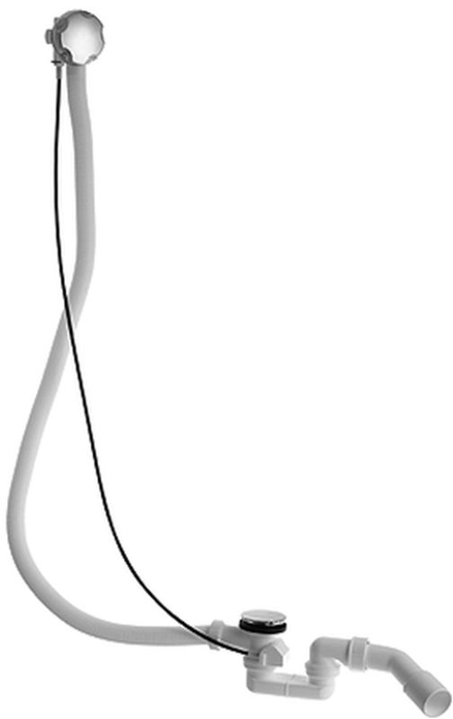 Duravit D-Code Badewannensiphon chrom 790227000001000