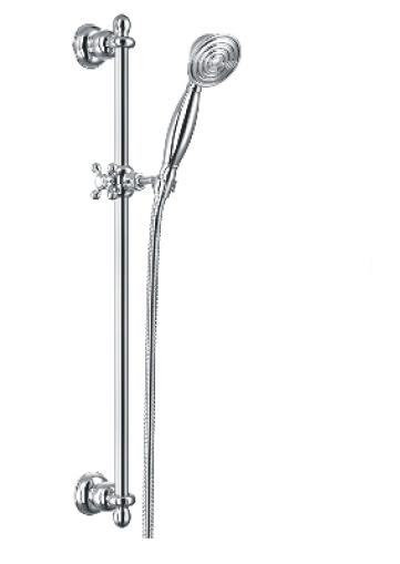 Omnires Art Deco Duschset Wandmontage chrom ARTDECOSCR