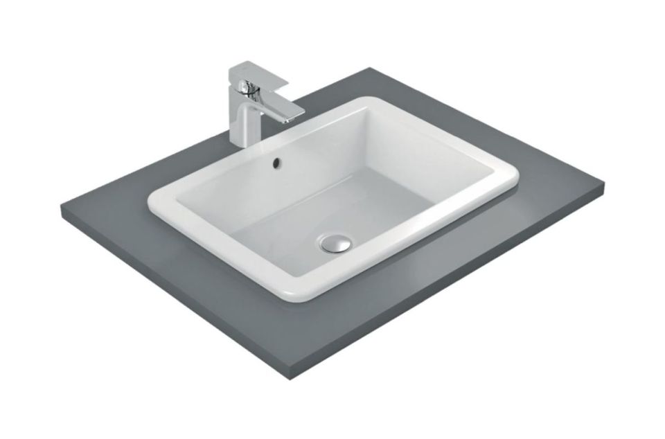 Ideal Standard Strada Waschbecken 60x44 cm rechteckig Einbauwaschbecken weiß K078001