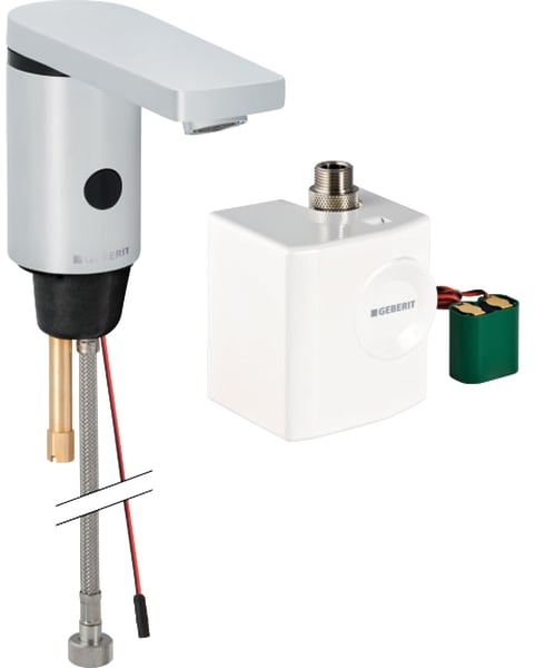 Geberit 186 Waschbeckenventil Stehend Elektronisch chrom 116.336.21.1