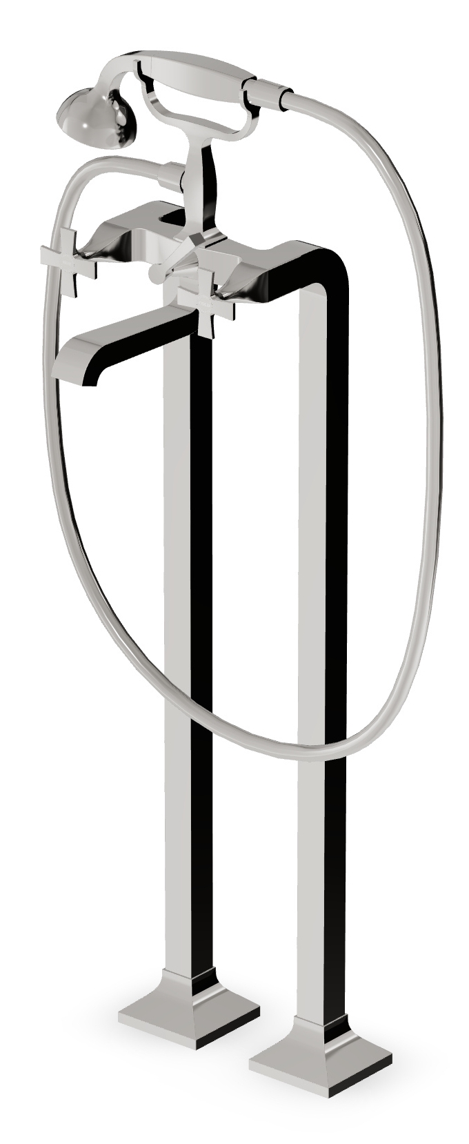 Zucchetti Isy Badewannen- und Duscharmatur freistehend || ZB1247.C8