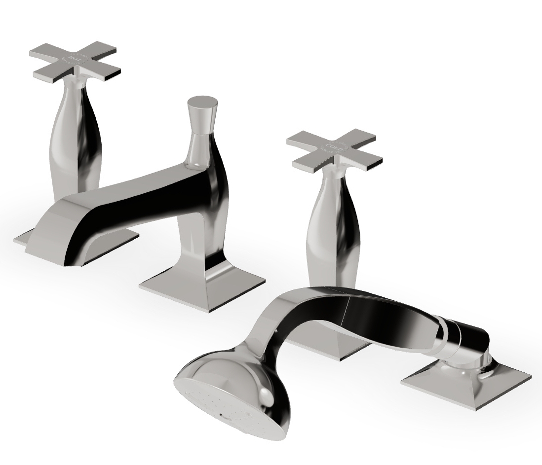 Zucchetti Bellagio Badewannen- und Duscharmatur awannenmontiert || ZB1441.C8