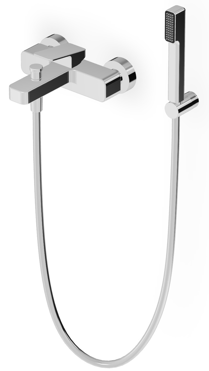 Zucchetti Jingle Badewannen- und Duscharmatur Wandmontage chrom ZIN102