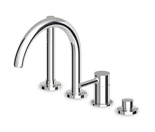 Zucchetti Pan Badewannen- und Duscharmatur awannenmontiert schwarz ZP6502.N1