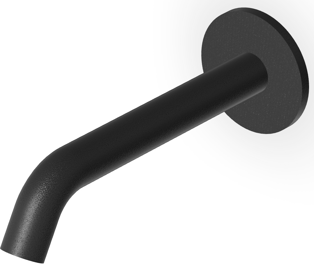 Zucchetti Pan Auslauf für Badewannenarmatur für Badewanne schwarz Z92183.N1