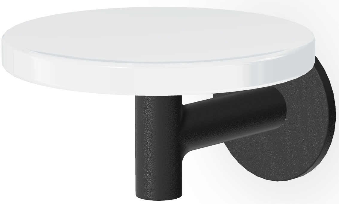 Zucchetti Pan Seifenschale Wand schwarz-weiß ZAC610.N1