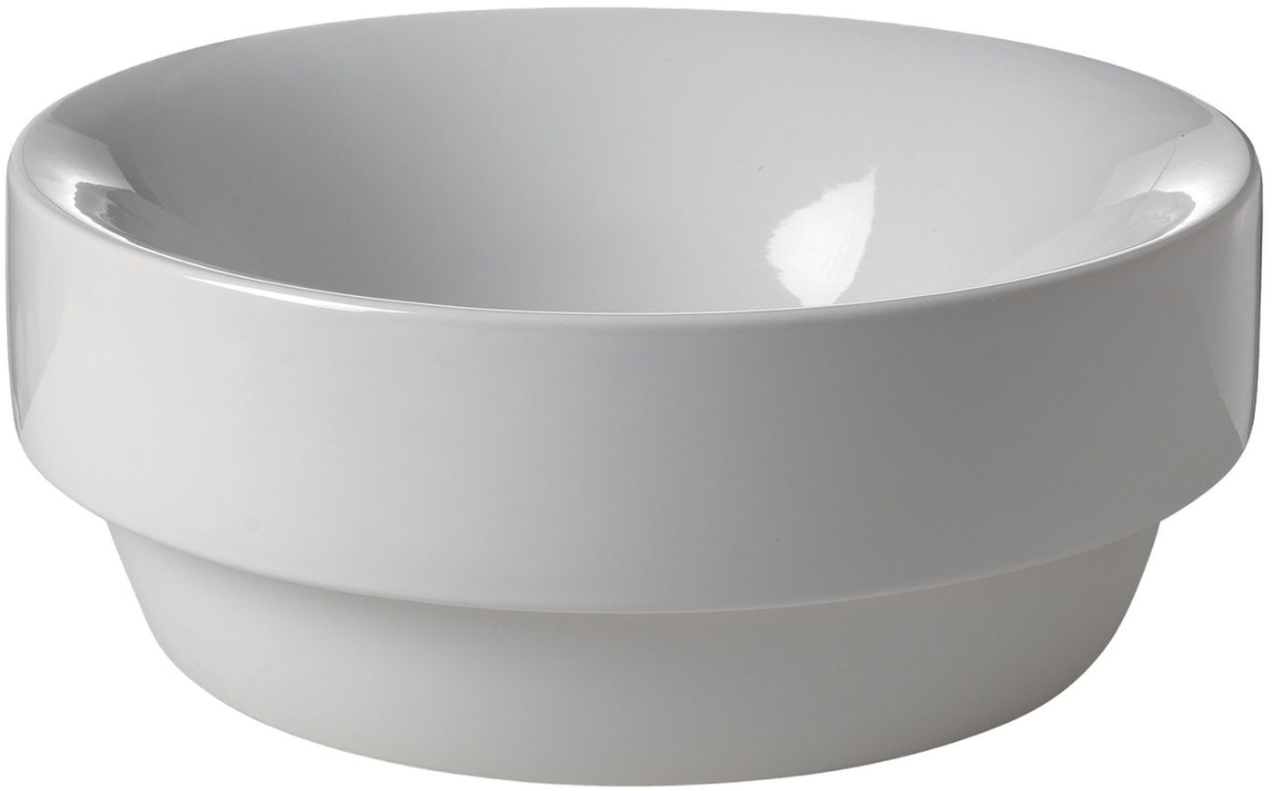 Kerasan Cento Waschbecken 45x45 cm rund Einbauwaschbecken weiß 355701