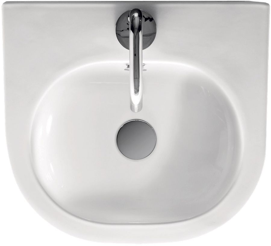 Kerasan Flo Waschbecken 40x37 cm halbrund Klassisch weiß 314901