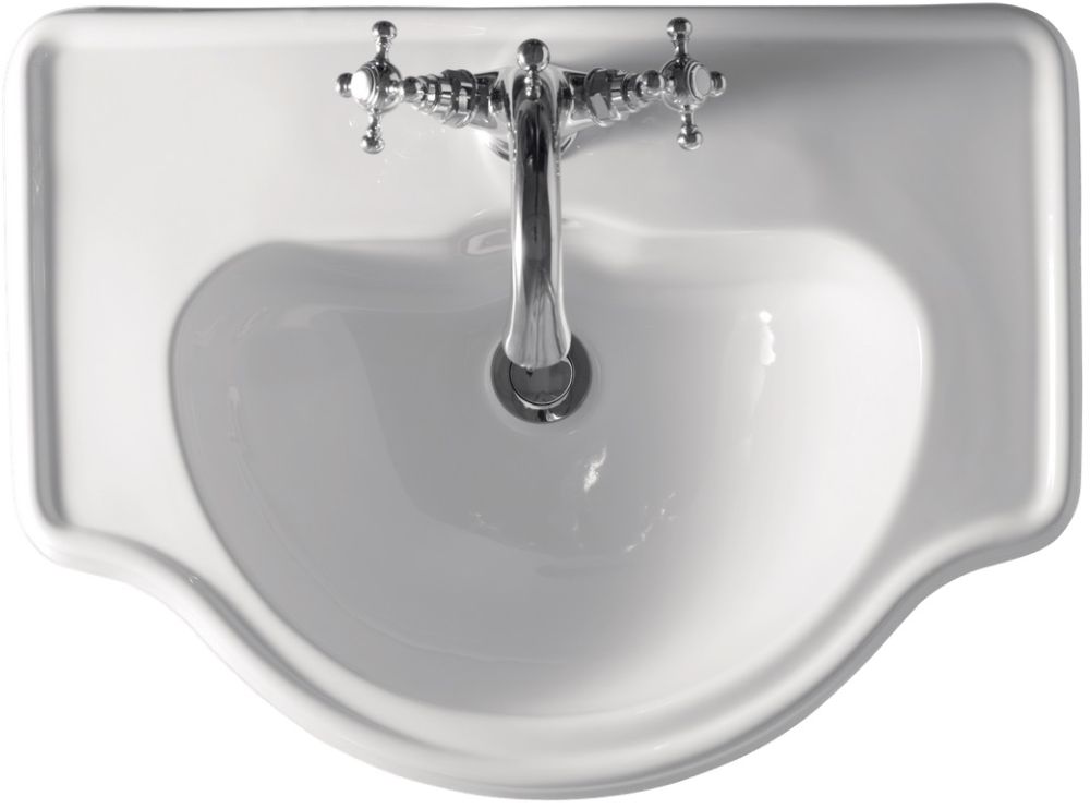 Kerasan Retro Waschbecken 62x46 cm Einbauwaschbecken weiß 103001