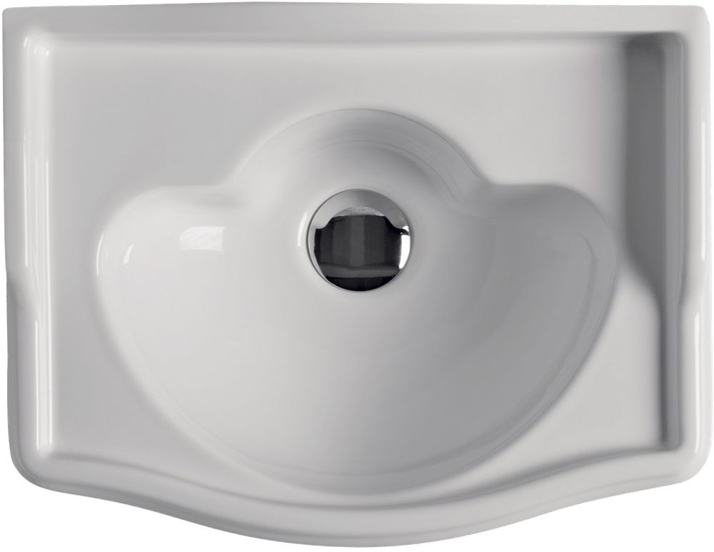 Kerasan Retro Waschbecken 41x32 cm Klassisch weiß 103301