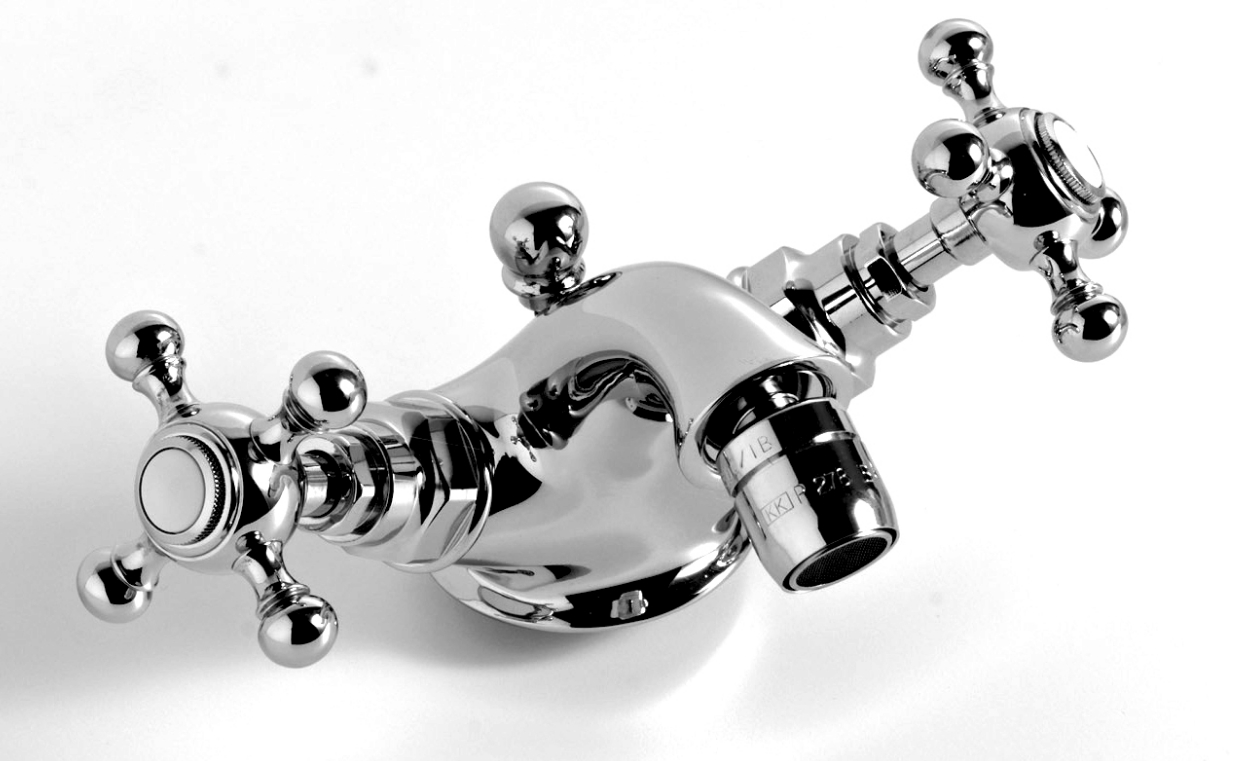Kerasan Retro Bidet-Wasserhahn stehend chrom 739090