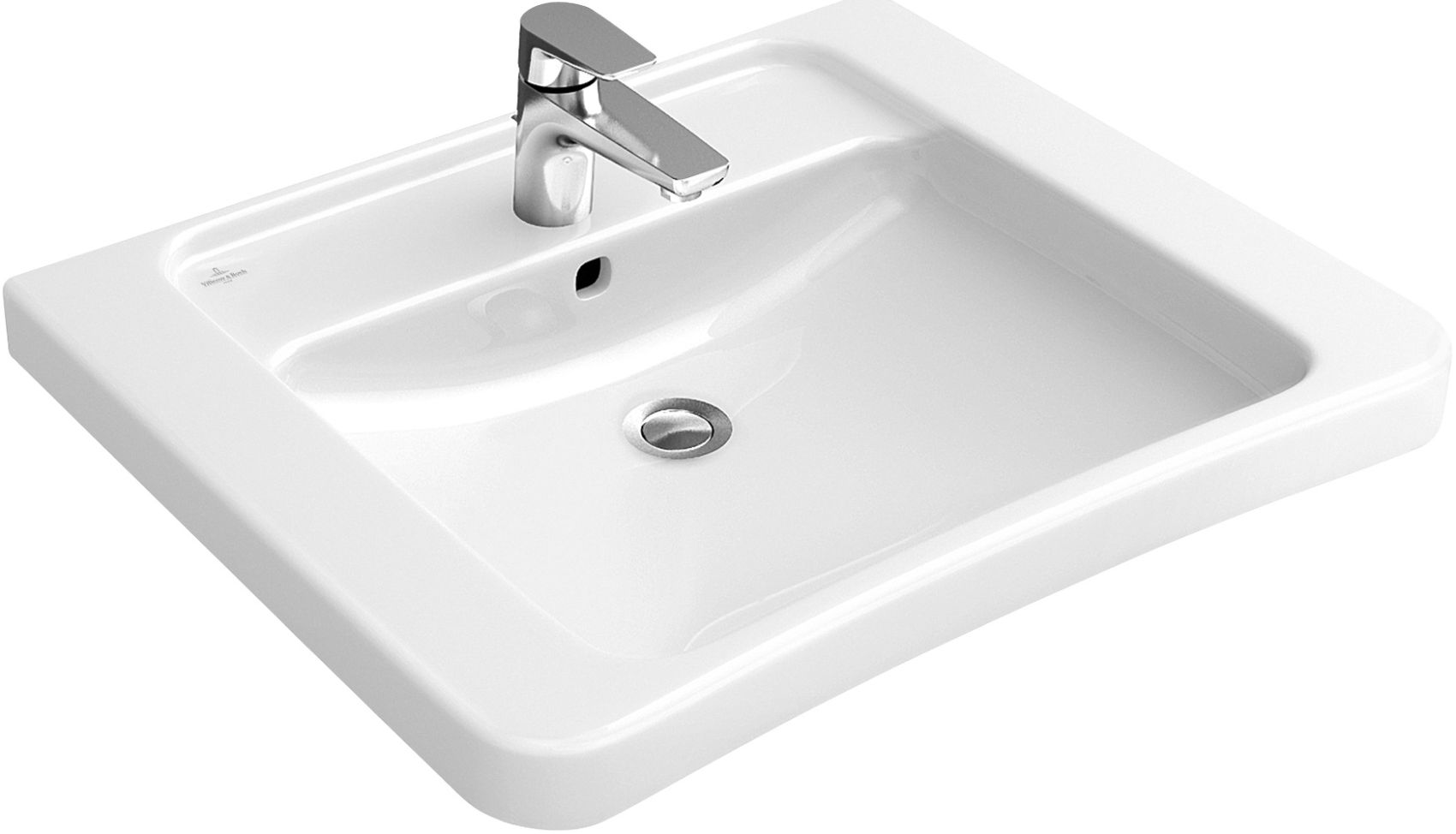 Villeroy & Boch Vita Waschbecken 65x55 cm rechteckig Klassisch für Behinderte weiß 51786701