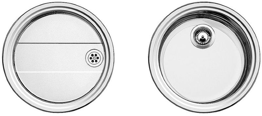 Blanco Rondoset Stahlspüle 46x46 cm stahl 513310