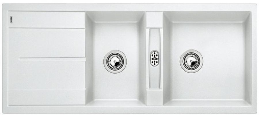 Blanco Metra 8 S Granitspüle 116x50 cm weiß 513064