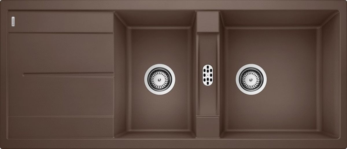 Blanco Metra 8 S Granitspüle 116x50 cm braun 515048