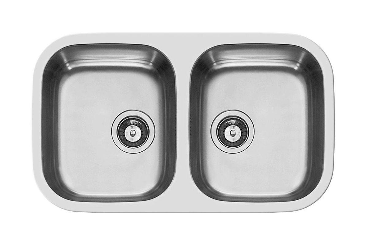 Pyramis Dione Stahlspüle 76.6x45.6 cm stahl 109400630