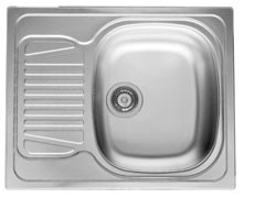 Pyramis Sparta Stahlspüle 62x50 cm stahl 100125201