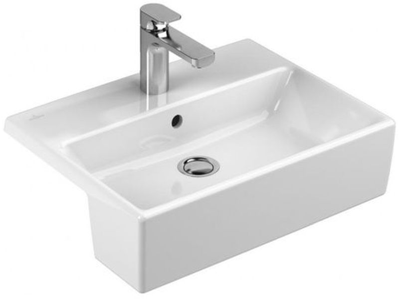 Villeroy & Boch Memento Waschbecken 55x42.5 cm rechteckig Aufsatzwaschbecken weiß 41335501