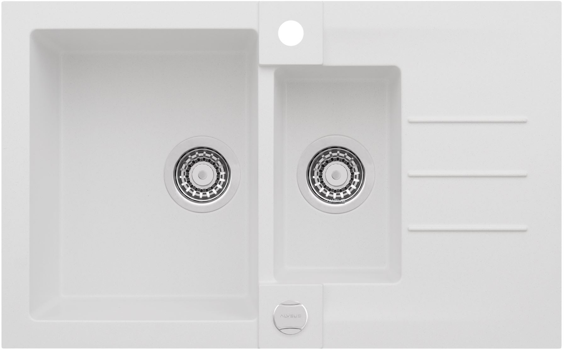 Alveus Rock Granitspüle 78x48 cm weiß 1217011