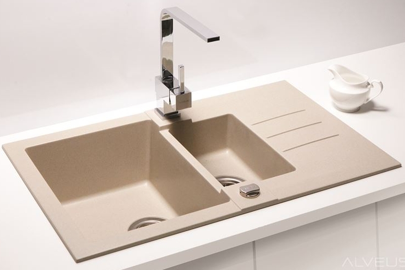 Alveus Rock Granitspüle 78x48 cm beige 1217022