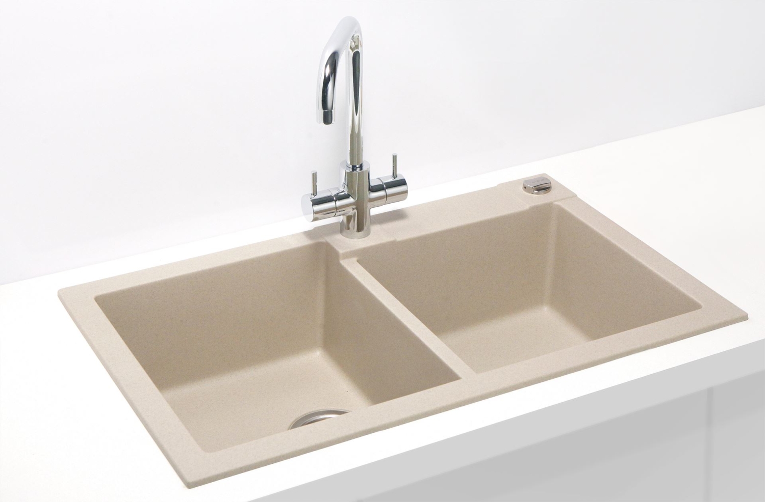 Alveus Rock Granitspüle 78x48 cm beige 1219022