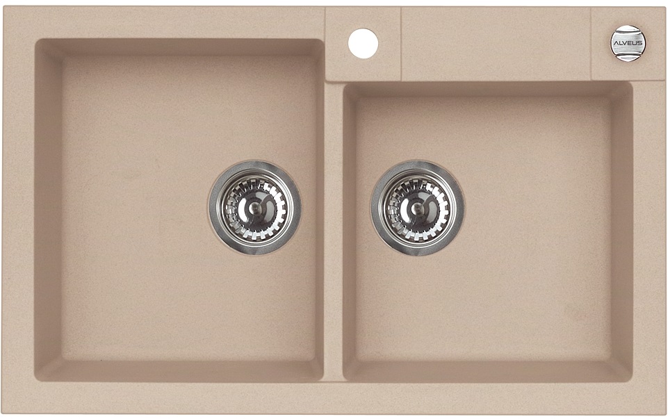 Alveus Rock Granitspüle 78x48 cm beige 1219055