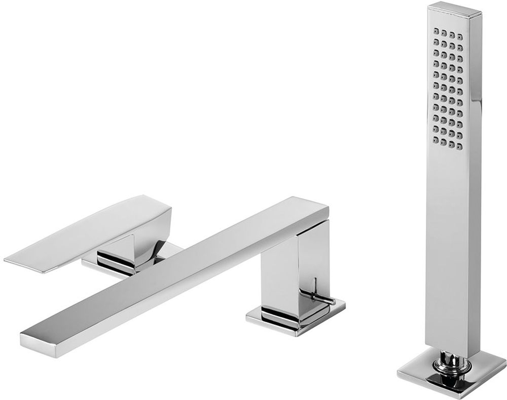 Tres Slim Exclusive Badewannen- und Duscharmatur awannenmontiert chrom 202.161.01