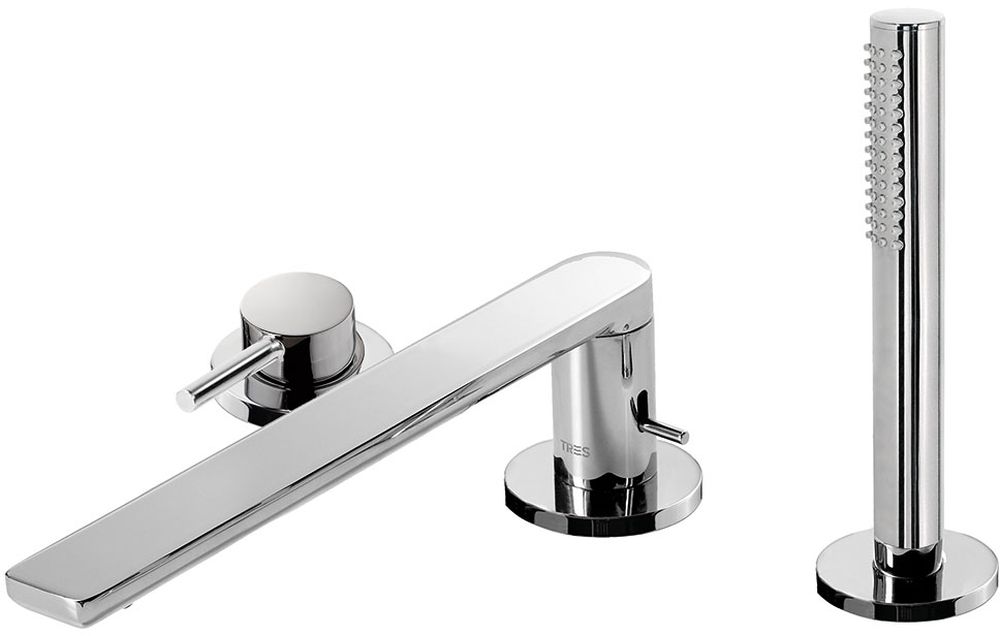 Tres Max-Tres Badewannen- und Duscharmatur awannenmontiert chrom 062.161.02