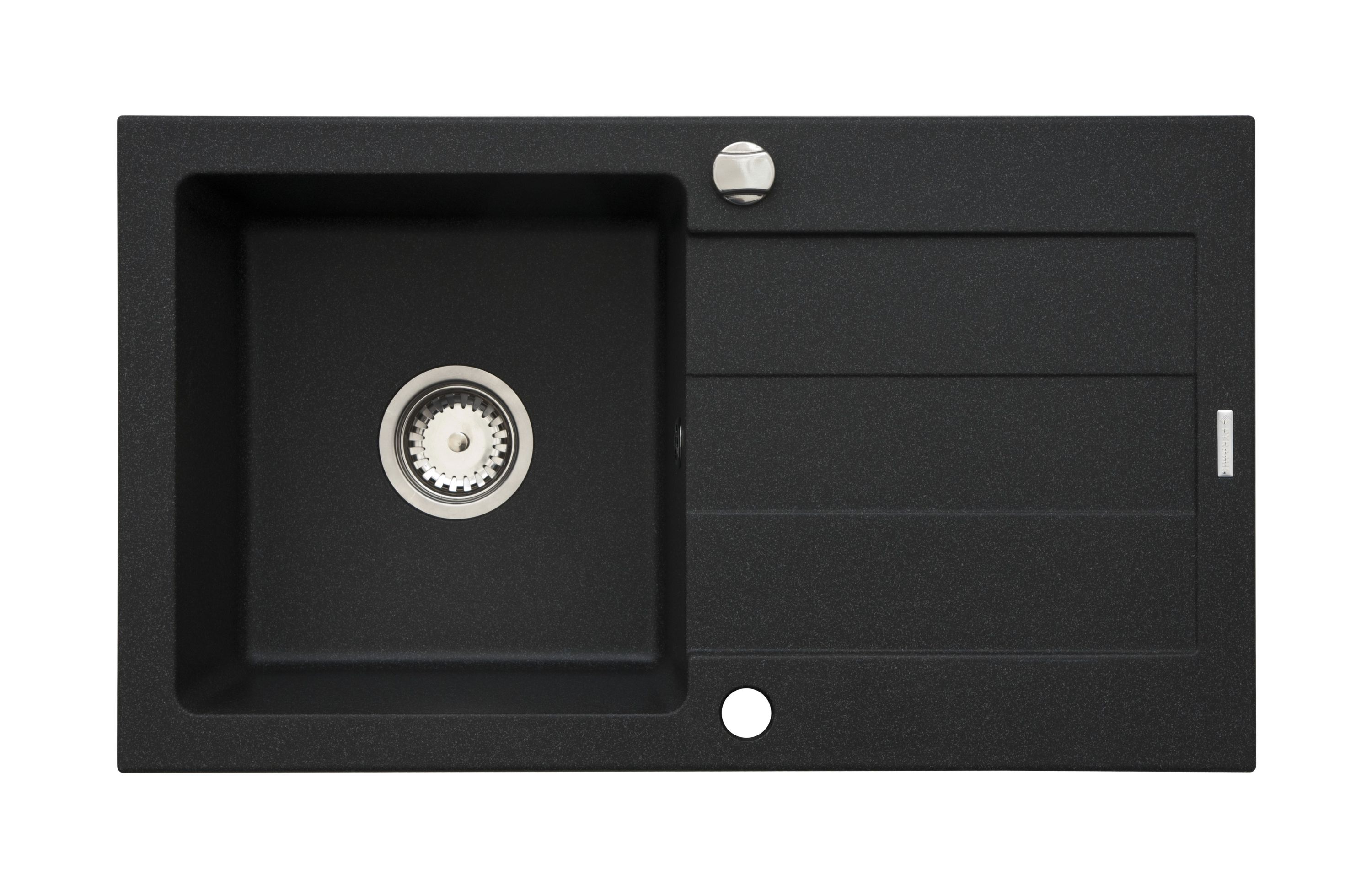 Pyramis Sparta granitspüle 76x44 cm schwarz 070000101