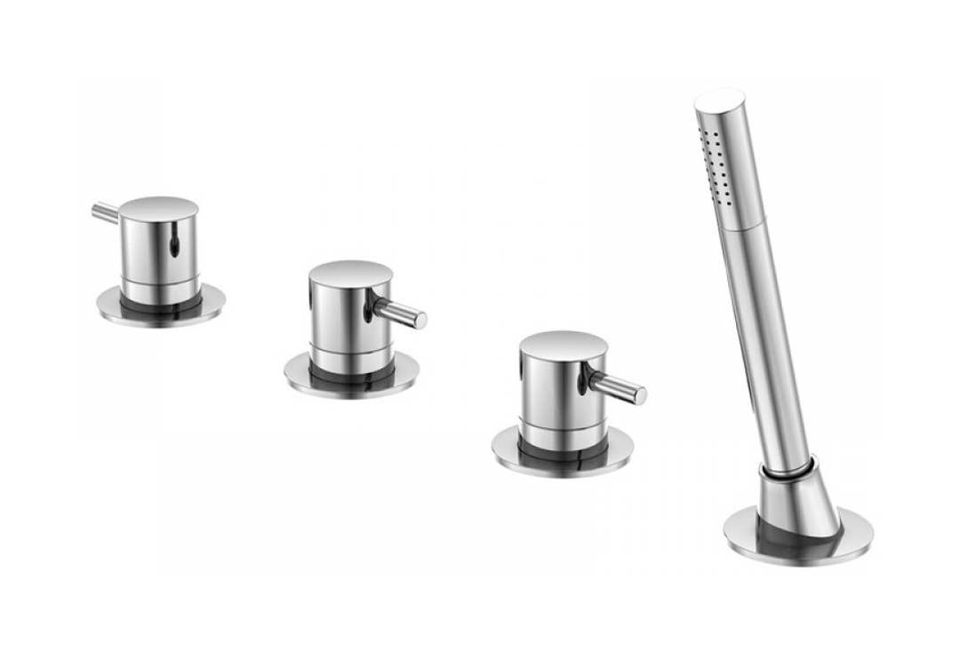 Steinberg 100 Badewannen- und Duscharmatur awannenmontiert chrom 1002480