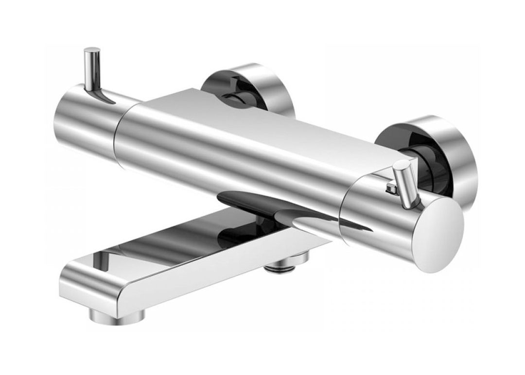 Steinberg 100 Badewannen- und Duscharmatur Wandmontage mit Thermostat chrom 1003170