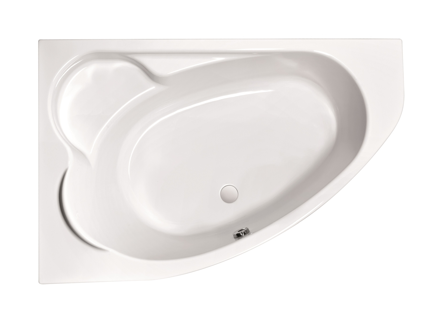 Cersanit Kaliope Eckbadewanne 170x110 cm linksseitig weiß S301-114