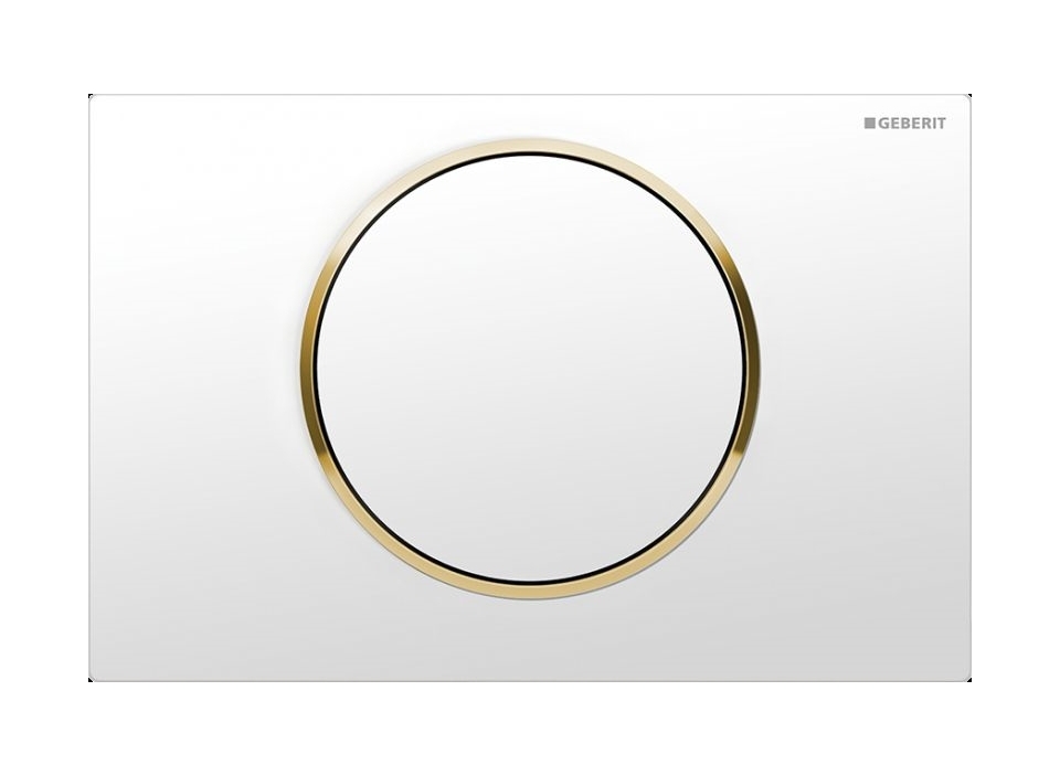 Geberit Sigma Betätigungsplatte für Toilette weiß-gold 115.758.KK.5
