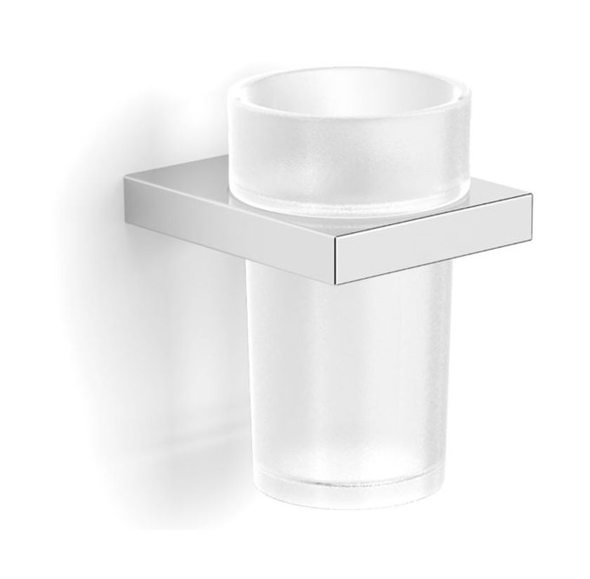 Stella Kobe Zahnputzbecher weiß-chrom 05.411