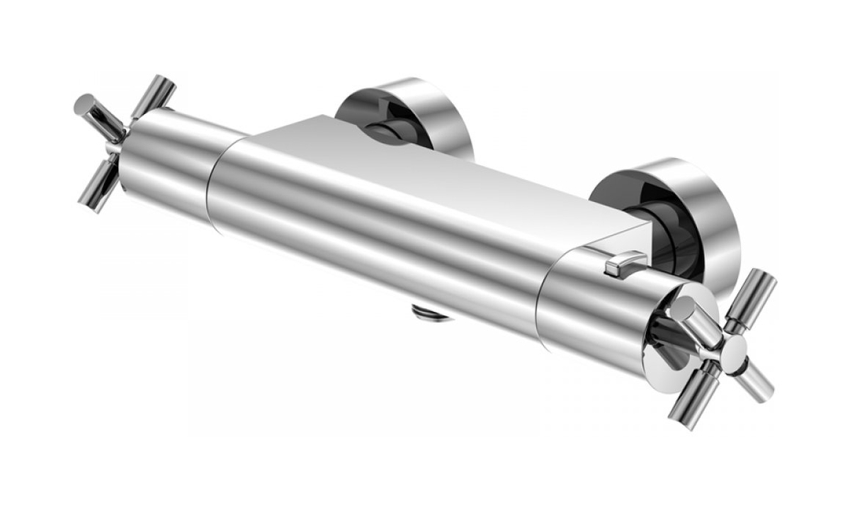 Steinberg 250 Duschbatterie Wandmontage mit Thermostat chrom 2503200