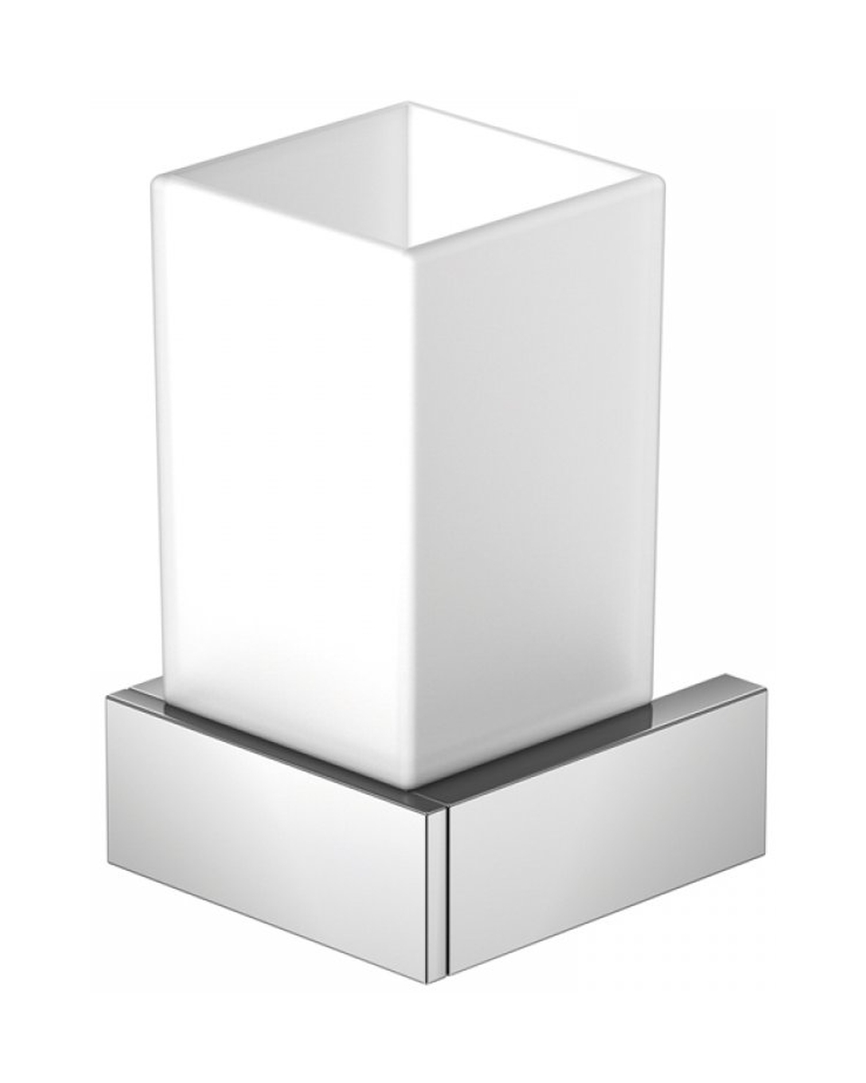 Steinberg 460 Zahnputzbecher weiß-chrom 4602001