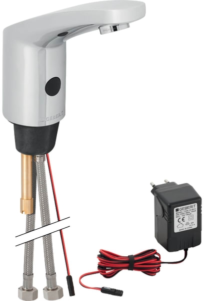 Geberit 185 Waschtischarmatur Stehend Elektronisch chrom 116.145.21.1