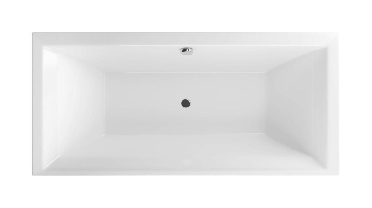 Excellent Crown Grand Rechteckige Badewanne 189.5x90 cm weiß WAEX.CRG19WH