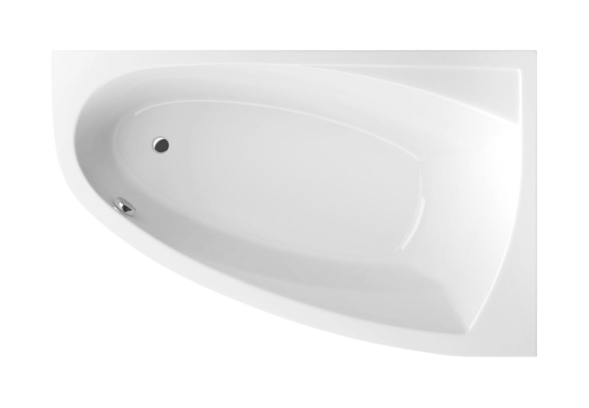 Excellent Aquaria Comfort Eckbadewanne 150x95.5 cm rechtsseitig weiß WAEX.AQP15WH