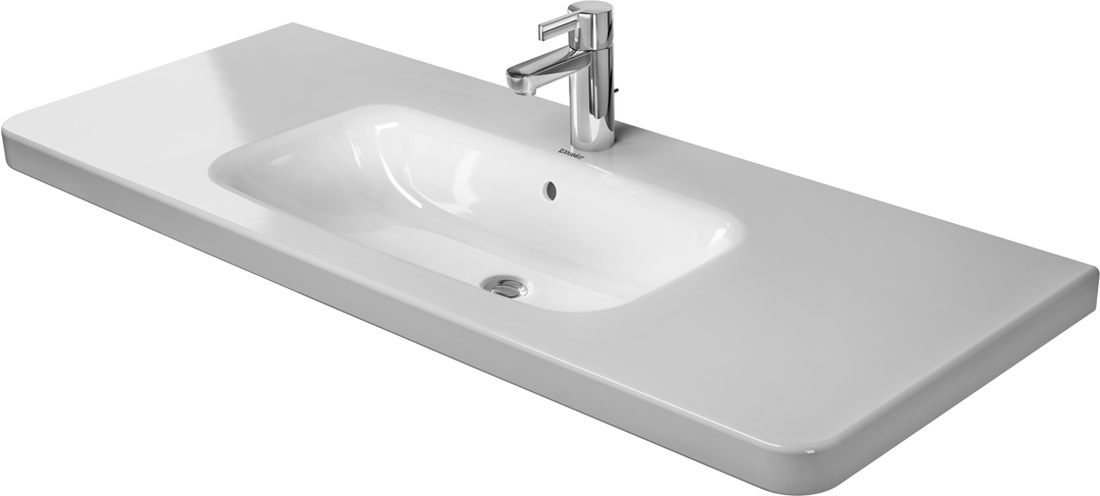 Duravit DuraStyle Waschbecken 120x48 cm rechteckig Klassisch-Möbel-mit Blatt weiß 2320120000