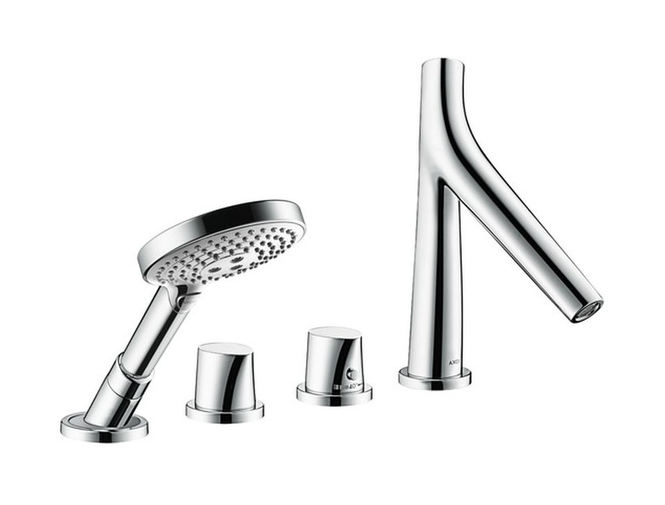 Axor Starck Organic Badewannen- und Duscharmatur awannenmontiert mit Thermostat chrom 12426000