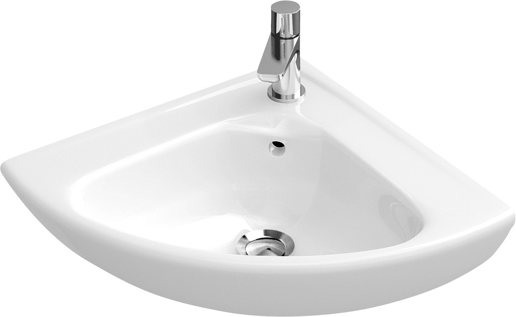 Villeroy & Boch O.Novo Waschbecken 41.5x41.5 cm eckwaschbecken Klassisch weiß 732740R1
