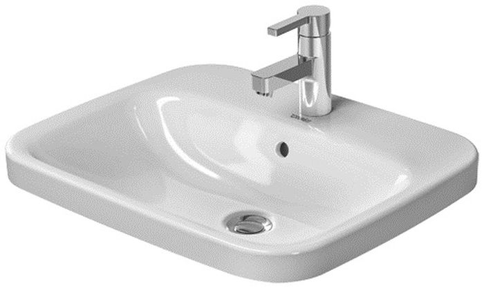 Duravit DuraStyle Waschbecken 56x45.5 cm rechteckig Einbauwaschbecken weiß 0374560000