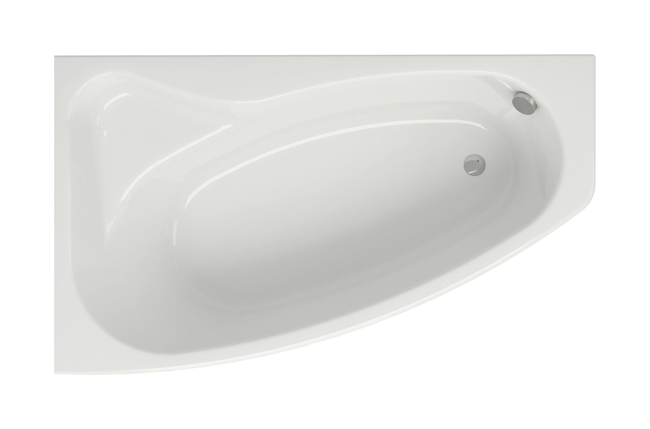 Cersanit Sicilia Eckbadewanne 170x100 cm linksseitig weiß S301-097