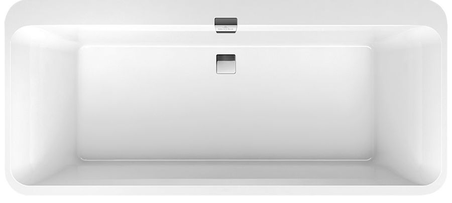 Villeroy & Boch Squaro Edge 12 Rechteckige Badewanne 180x80 cm weiß UBQ180SQE7DV-01