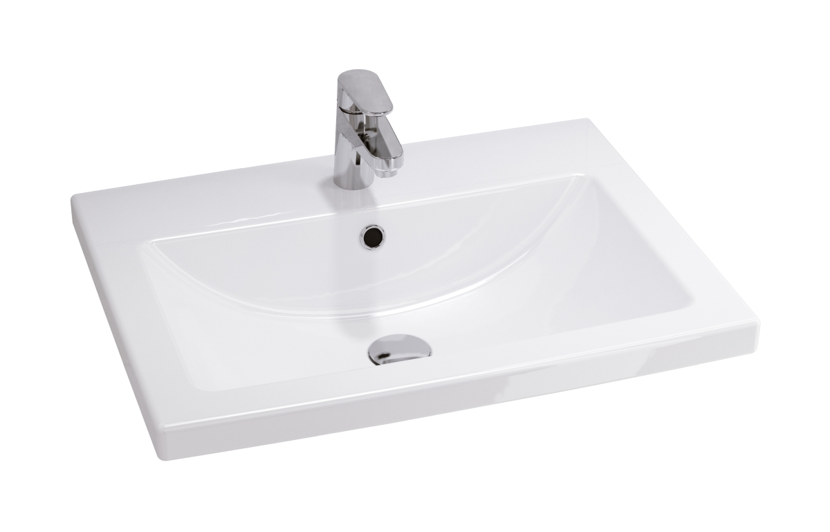 Cersanit Como Waschbecken 60x45 cm rechteckig Möbel weiß K32-003-BOX